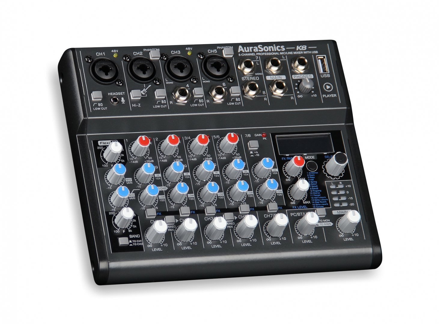 AuraSonics K8 компактный микшерный пульт в Обнинске