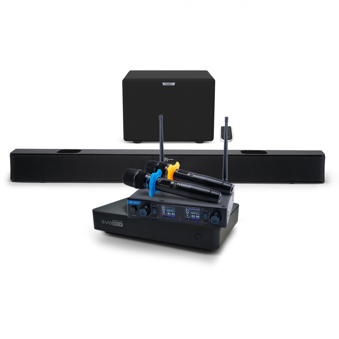 Hi-End караоке-система EVOBOX Premium + EvoSoundBar (саундбар с караоке) в Обнинске