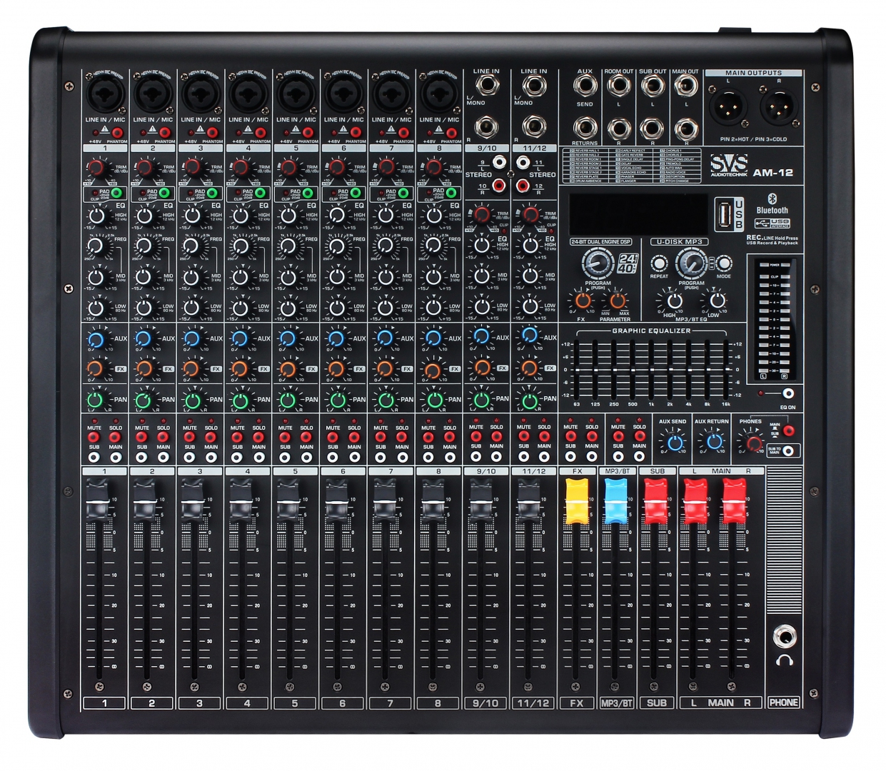 SVS Audiotechnik mixers AM-12 Микшерный пульт аналоговый, 12-канальный в Обнинске