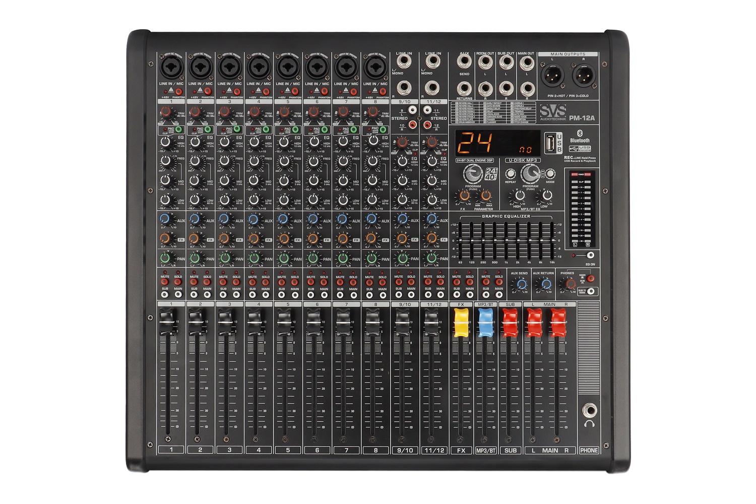 SVS Audiotechnik mixers PM-12A Активный аналоговый микшерный пульт, 12-канальный в Обнинске
